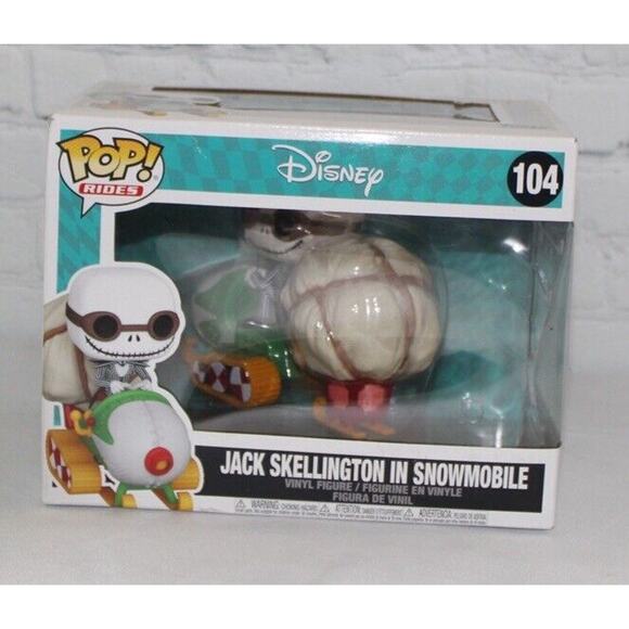 Funko Pop Rides JACK SKELLINGTON IN SNOWMOBILE - THE NIGHTMARE BEFORE CHRISTMAS - Picture 1 of 7